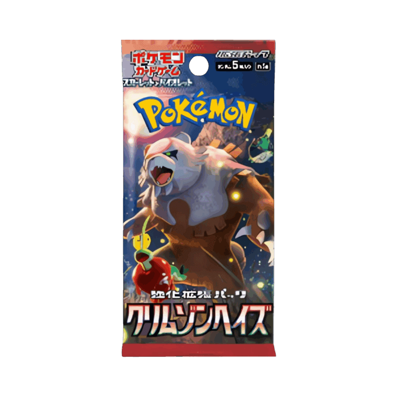 Pokemon Crimson Haze Busta 5 Carte (JP)