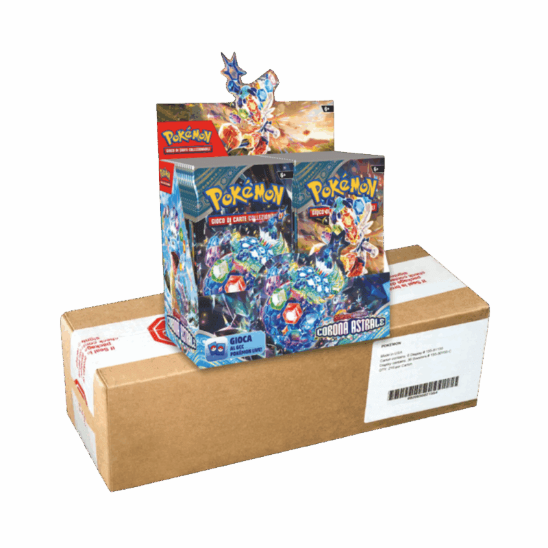 Case da Collezione 6 Display Pokémon Scarlatto e Violetto Corona Astrale IT