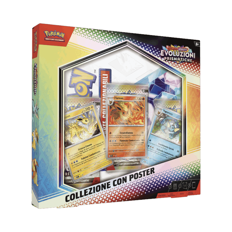 Pokemon Collezione Evoluzioni Prismatiche con Poster IT