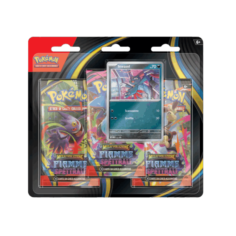 Blister 3 bustine Sneasel Fiamme Spettrali