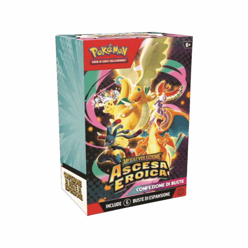 Pokémon Megaevoluzione: Ascesa Eroica – Bundle 6 Buste (IT)