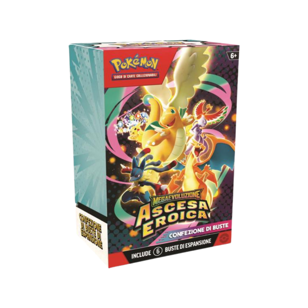 Pokémon Megaevoluzione: Ascesa Eroica – Bundle 6 Buste (IT)