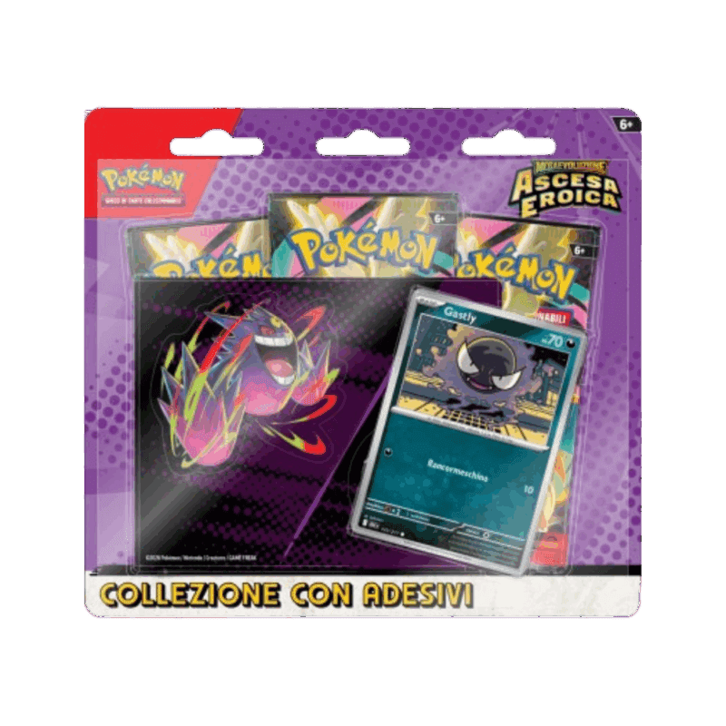Pokémon Collezione con Adesivi – Megaevoluzione: Gastly Ascesa Eroica (IT)