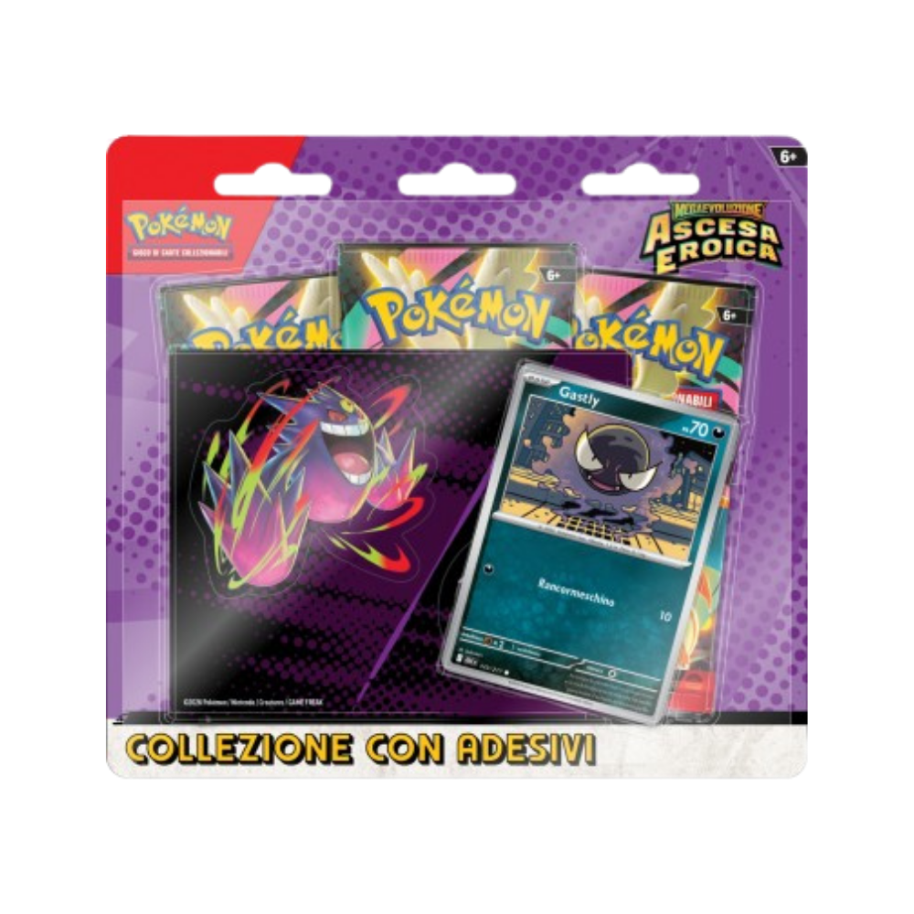 Pokémon Collezione con Adesivi – Megaevoluzione: Gastly Ascesa Eroica (IT)