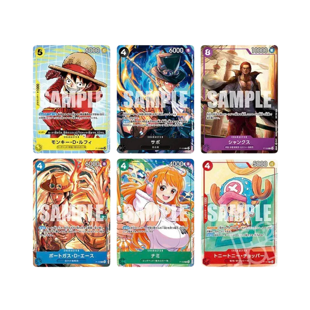 One Piece McDonald's Promo Full Set 6 Carte JP