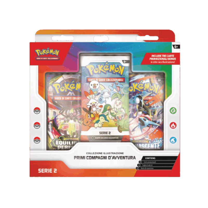 Pokémon Collezione Illustrazione Primi Compagni d'Avventura Serie 3 ITA