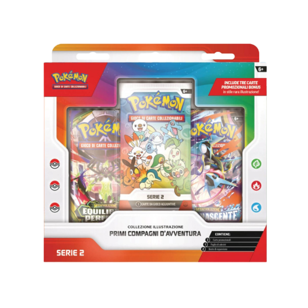Pokémon Collezione Illustrazione Primi Compagni d'Avventura Serie 3 ITA