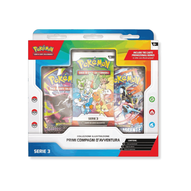 Pokémon Collezione Illustrazione Primi Compagni d'Avventura Serie 3 (IT)